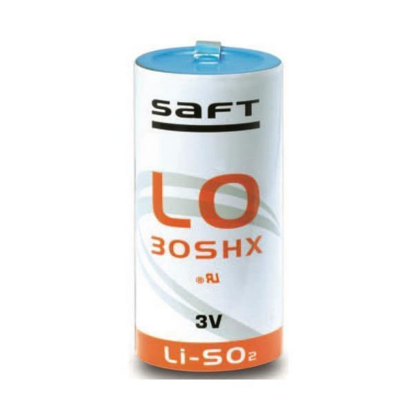 Saft LO30SHX STS Lithium Battery Thin D 5.75 Ah 2.8 V Li-SO2 Cylindrical Cell