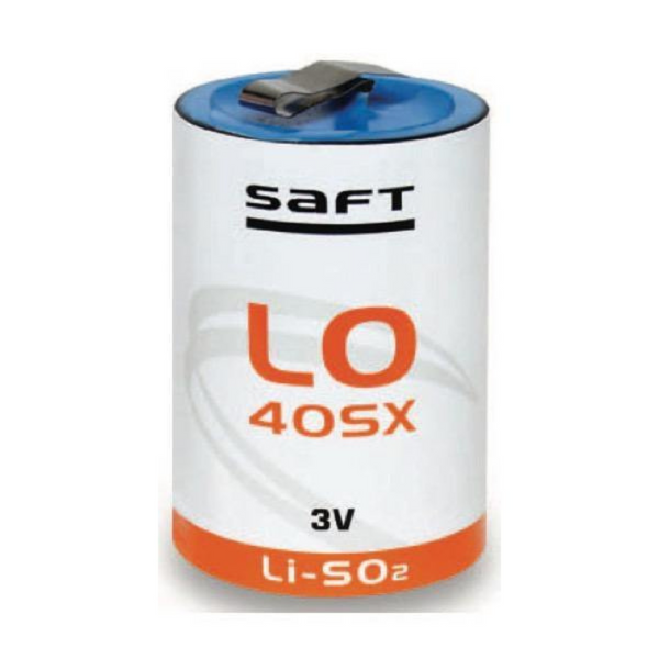 Saft LO40SX STS Lithium Battery 2/3 thin D 3.5 Ah 2.8 V Li-SO2 Cylindrical Cell