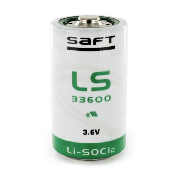 Saft LS33600 Lithium Battery D 17.0 Ah 3.6 V Li-SOCl2 Cylindrical Cell