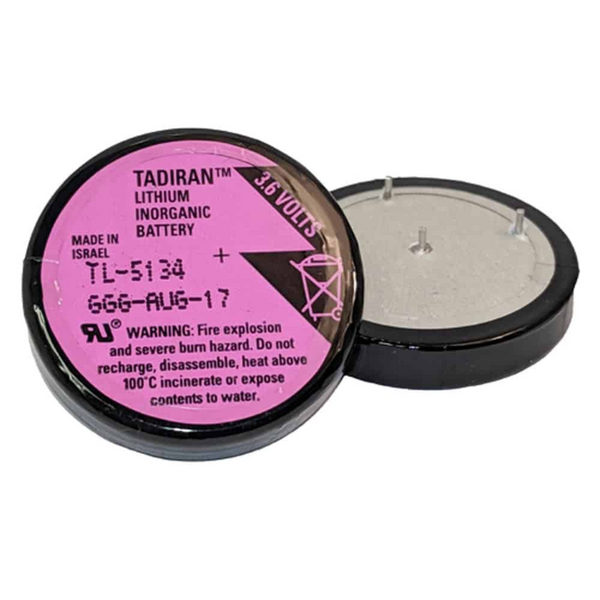 Tadiran TL-5134 Lithium Battery 1/10D 1 Ah 3.6V MBU Wafer Cell