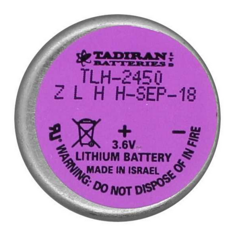 Tadiran TLH-2450 Lithium Battery 2450 0.55 Ah 3.6V Extended Temperature Wafer Cell