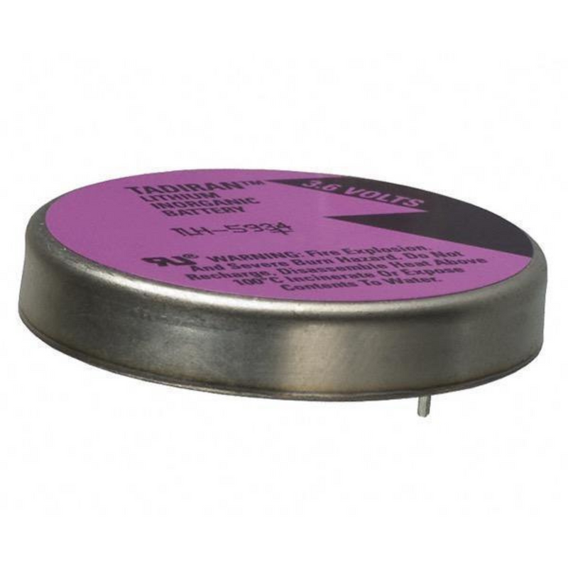 Tadiran TLH-5934 Lithium Battery 1/10 D 0.9 Ah 3.6V Extended Temperature Wafer Cell