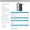 Saft LSP17330-20F Hybrid Primary Battery 2/3A 2.05 Ah 3.6 V Li-SOCl2