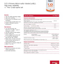 Saft LO40SX STS Lithium Battery 2/3 thin D 3.5 Ah 2.8 V Li-SO2 Cylindrical Cell